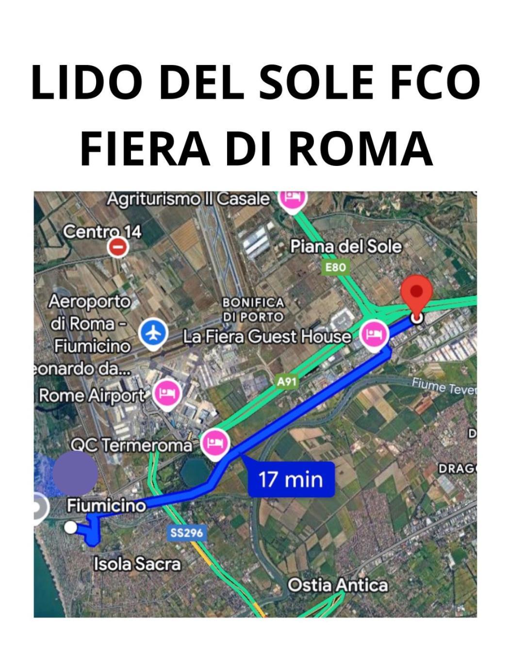 شقة Lido Del Sole Fco فيوميتشينو المظهر الخارجي الصورة